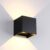 LED CUBE 2x3W | DIM TO WARM | 2000K-3000K | ZWART