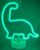 LED Dino met neonlicht – groen neon licht – hoogte 28.5 x 24 x 10 cm – Tafellamp – Nachtlamp – Decoratieve verlichting – Woonaccessoires