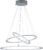 LED Hanglamp – Trion Duban – 75W – Warm Wit 3000K – Dimbaar – Rond – Mat Nikkel – Aluminium