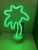 LED palmboom met neon licht – groen neon licht – hoogte 29.5 x 20 x 8.5 cm – Tafellamp – Nachtlamp – Decoratieve verlichting – Woonaccessoires