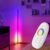 LED Vloerlamp Met Afstandsbediening – RGB Smart Lamp – Hoeklamp – Woonkamer en Slaapkamer – Dimbaar – Industrieel – Zwart