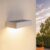 Ledvion Moderne Solar Wandlamp op Zonne-energie met Bewegingssensor, Wit, 6W, 3000K, IP65 Waterdicht & 220 Lumen, Bewegingsdetectie & Schemerschakelaar, Energiezuinig &…