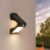 Ledvion Moderne Solar Wandlamp op Zonne-energie met Bewegingssensor, Zwart, 1,5W, 3000K, IP65Waterproof & 220 Lumen, Bewegingsdetectie & Schemerschakelaar, Energiezuinig &…