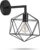 Lifa Living – Wandlamp Yvo – Metaal – E27 – Geometrisch – Zwart – Industrieel – ø 31 x 22 x 17,5 cm