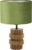 Light and Living tafellamp – groen – hout – SS102224