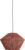 Light & Living Hanglamp Fugia – Jute – 50cm – Steenrood