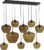 Light & Living Hanglamp Mayson – 10-Lamps – Bruin