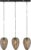 Light & Living Hanglamp Yaelle – Antiek Brons – 80x20x33cm – 3L – Modern – Hanglampen Eetkamer, Slaapkamer, Woonkamer