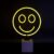 Locomocean-neon op betonnen standaard-smiley