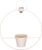 Luca Lighting Dimitri Solarlamp met Bloempot – H62 x Ø50 cm – Lichtroze