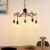 Lucande – hanglamp – 5 lichts – ijzer – E27 – zwart, rood