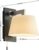 Lucande – wandlamp – 1licht – glas, hout, ijzer – H: 18 cm – G9 – wit, zwart, mat nikkel