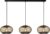 Lucide LUCAS – Hanglamp – 3xE27 – Mat Goud / Messing