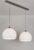 Lumidora Hanglamp 30631 – LOURDES – 2 Lichts – E27 – Wit – Kunststof