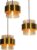 Lumidora Hanglamp 74713 – CASSIS – 3 Lichts – E27 – Goud – Geel – Metaal – ⌀ 41 cm