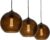 Lumidora Hanglamp 74822 – LILY – 3 Lichts – E27 – Bruin – Metaal