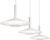 Lumidora Hanglamp 74900 – SOFIANA – 3 Lichts – Ingebouwd LED – 27.0 Watt – 1800 Lumen – 3000 Kelvin – Wit – Metaal