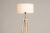 Lumidora Vloerlamp 31131 – LILLE – E27 – Wit – Naturel – Hout – ⌀ 45 cm