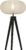 Lumidora Vloerlamp 31274 – TACK – E27 – Zwart – Beige – Metaal – ⌀ 51 cm