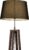 Lumidora Vloerlamp 31342 – LILLE – E27 – Zwart – Bruin – Hout – ⌀ 45 cm