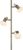 Lumidora Vloerlamp 74787 – MADEE – 3 Lichts – E14 – Wit – Goud – Messing – Metaal