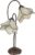 LumiLamp Tiffany Tafellamp 40x21x64 cm Beige Kunststof Glas Tiffany Bureaulamp