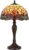 LumiLamp Tiffany Tafellamp Libelle Ø 30×53 cm Geel Glas Kunststof Tiffany Bureaulamp