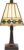 LumiLamp Tiffany Tafellamp Ø 20×30 cm Beige Groen Glas Tiffany Bureaulamp