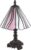 LumiLamp Tiffany Tafellamp Ø 20×34 cm Roze Beige Glas Kunststof Tiffany Bureaulamp