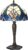 LumiLamp Tiffany Tafellamp Ø 25×40 cm Blauw Glas Tiffany Bureaulamp