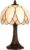 LumiLamp Tiffany Tafellamp Ø 25×42 cm Beige Bruin Glas Tiffany Bureaulamp