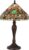 LumiLamp Tiffany Tafellamp Ø 30×53 cm Groen Bruin Glas Kunststof Rond Tiffany Bureaulamp