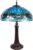 LumiLamp Tiffany Tafellamp Ø 41×57 cm Blauw Metaal Glas Libelle Tiffany Bureaulamp