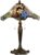 LumiLamp Tiffany Tafellamp Ø 46×60 cm Groen Blauw Glas Bloemen Tiffany Bureaulamp