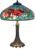 LumiLamp Tiffany Tafellamp Ø 55x 85 cm Groen Glas Tiffany Bureaulamp