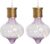 Lumineo solar hanglamp LED – 2x – Marrakech – lila paars – kunststof – D8 x H12 cm