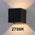 Luminize Wandlamp zwart voor binnen en buiten – buitenlamp – 2700k – Industrieel – led – 10×10 cm – op netstroom – NIET OPLAADBAAR