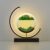 Luxus Bewegende Zandkunst Lamp – Quicksand Tafellamp – Groen – H27 x Ø27 – Met Slaapstand – 3 Lichtkleuren – Zandloper – Sand Art – Zandkunst In Glas – Bureaulamp – LED -…