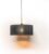 Meuq Design Akoestische hanglamp Cilindro ‘S 30 cm’ – hout – industrieel – donker grijs – woonkamer – kroonluchter – akoestisch – laser gesneden