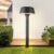 Moderne solar staande lamp buiten zwart – Lunar