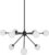 Moderne zwart metalen hanglamp Space 80cm plafondlamp