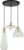 Muse Vintage Design – Hanglamp – 3 Lichts – Ø 10 cm – Glas Naturel