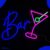 Neon Lamp – Bar Cocktailglas – Incl. Ophanghaakjes – Neon Sign – Neon Verlichting – Neon Led Lamp – Wandlamp