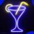 Neon Lamp – Cocktail – Incl. Ophanghaakjes – Neon Sign – Neon Verlichting – Neon Led Lamp – Wandlamp