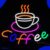 Neon Lamp – Coffee Mok – Incl. Ophanghaakjes – Neon Sign – Neon Verlichting – Neon Led Lamp – Wandlamp