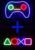 Neon Lamp – Game Controller Blauw + Buttons – Incl. 6 Batterijen – Neon Verlichting – Neon Led Lamp – Neon Wandlamp – Mancave