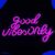 Neon Lamp – Good Vibes Only Roze – Incl. Ophanghaakjes – Neon Sign – Neon Verlichting – Neon Led Lamp – Wandlamp