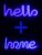 Neon Lamp – Hello Blauw + Home Blauw – Incl. 6 Batterijen – Neon Verlichting – Neon Led Lamp – Neon Wandlamp