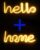 Neon Lamp – Hello Geel + Home Geel – Incl. 6 Batterijen – Neon Verlichting – Neon Led Lamp – Neon Wandlamp