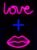 Neon Lamp – Love Roze + lippen Roze – Incl. 6 Batterijen – Neon Verlichting – Neon Led Lamp – Neon Wandlamp